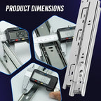 16 Inch Drawer Slides 1 Pairs (2pcs) Side Mount Rails - Heavy Duty Full Extension Ball Bearing – Drawer Slide Glides for Cabinet Kitchen, Dresser Runners - Draw Slides Sliders 100Lb Capacity