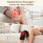 Nekteck Knee Massager with Heat - Cordless Heated Knee Brace with Vibration for Pain Relief, Rechargeable Knee Heating Pad with 5 Heat Levels and 3 Massage Mode, Ideal Gift for Mom Dad