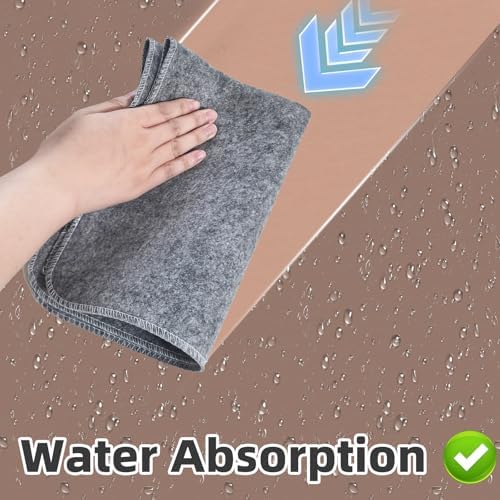 Sauna Hat, 2 Pcs Wool Felt Sauna Shower Cap with Mat High Absorbent Steam Bath Sauna Accessories for Women and Men