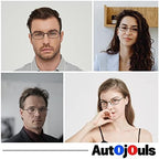 6-Pack Metal Reading Glasses Blue Light Blocking Spring Hinge Readers Lightweight Sturdy Comfortable