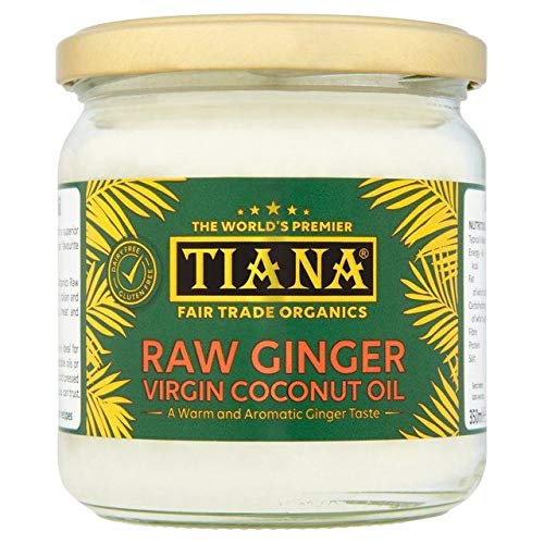 Tiana Fair Trade Organic Raw Ginger Virgin Coconut Oil 350ml