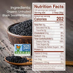 Kevala Organic Black Tahini - Gluten Free Black Sesame Paste for Sweet and Savory Food, Great to Mix with a Miso Paste, Bulk Size for a Kitchen Pantry and Restaurant Stockrooms, Bagel Spread, 8 lb