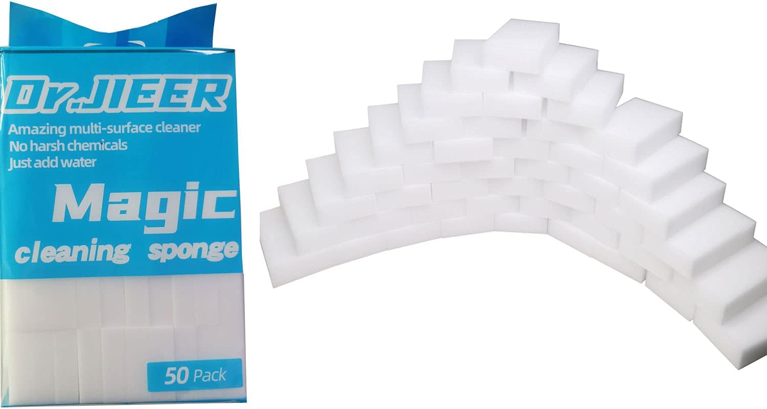 50 Pcs/lot Magic Sponge Eraser Multi-Functional Melamine Foam Cleaner 100x60x20mm