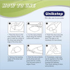UNIKSTEP 2 Pairs (4 Pieces) Shoe Sole Protectors, Wave Pattern Shoe Bottom and Heel Non Slip Grips