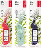 RADIUS Toothbrush Flex Brush BPA Free & ADA Accepted Designed to Improve Gum Health & Reduce Gum Issues - Right Hand - Purple/Watermelon/Mint - Pack of 3