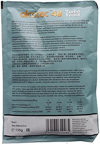 Alcotec 48-hour Turbo Yeast, 135 grams (Pack of 2)