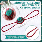 JaGely 4 Pcs Nose Warmer Women Winter Cozy Nose Cover Soft Knitted Crochet Guard Protector for Ski Outdoor Cold Weather