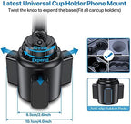 Miracase [Upgraded Version] Cup Phone Holder for Car, Universal Adjustable Long Neck Car Phone Mount Cradle Friendly Compatible with iPhone Samsung Google and All 4.0-7.0 inches Smartphones