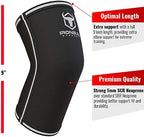 Elbow Sleeves 5mm (1 Pair) - High Performance Elbow Sleeve Support for Weightlifting, Weight Training & Powerlifting - Best Compression Straps - for Men and Women (XX-Large, Black/Grey)