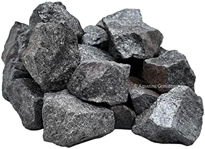 Amazing Gemstone Hematite Raw Crystals and Healing Stones, Natural Rocks for Tumbling and DIY Raw Stones and Crystals (1 LB)