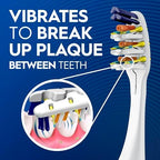 Oral-B Pulsar Pro-Health Expert Clean, Battery electric toothbrush, 2 count MEDIUM toothbrush pack, removes plaque, travel essentials tooth brush