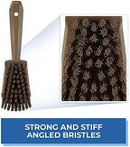 Vikan 419266 Brush,Washing,Stiff,10",PP/PBT,Brown