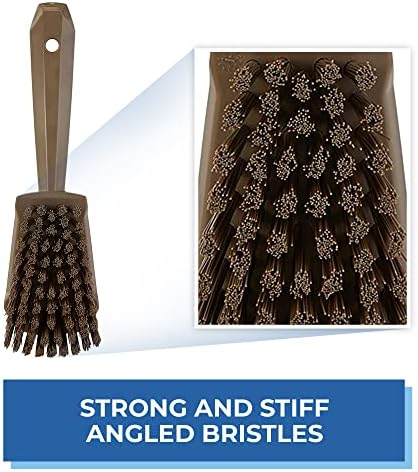 Vikan 419266 Brush,Washing,Stiff,10",PP/PBT,Brown