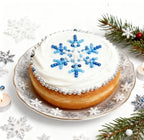 Winter Sprinkles for Cake Decorating, Snowflake Sprinkles Mix Pearl for Cupcake, Cookies, Ice cream and Macaron Toppers, Icy Theme Party and Birthday Supplies