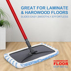 2-Pack Reusable Microfiber mop Pads, Compatible with Oceda 15x8 inch Flat mop, Wet and Dry use, deep Cleaning (mop Handle not Included).
