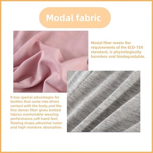 Aylashine Unisex Bedridden Patient Clothing,Easy to Wear and Take Off, Modal,for Bedridden Patients,the Elderly,Fractures Light Purple (XL)