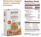 Jovial Einkorn 100% Organic Wheat Berries - Einkorn Berries, Organic Farro, High Protein, Non-GMO, USDA Certified, Lower Carb, Whole Grain, Product of Italy - 16 Oz, 3 Pack