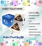 Printed TP Face Emotion Printed Toilet Paper Gift – Funny Toilet Paper Roll For Prank, Surprise, Bathroom Decor, Novelty Gift For Men, Women, Friends, Family, Birthday Party – 500 Sheets