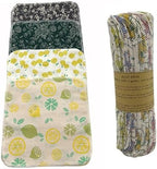 Reusable Paper Towel Rolls 20 Pack,Washable Napkin Cloth Value Set of 4 Colors 20 Pack of Paperless Towel-100% Cotton, Super Soft, Absorbent Made to Last (Lemon)