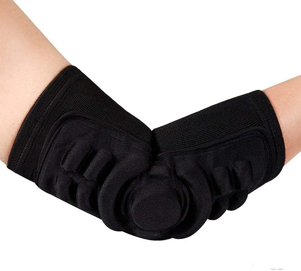 Adults Elbow Support Brace Breathable Arm Brace Pad Guard Gel Padded Compression Elbow Arm Warmer Sleeve Guard Protector for Sports Roller-Skating, Riding, Basketball 1 pc