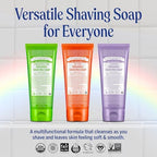 Dr. Bronner's - Organic Shaving Soap (Tea Tree, 7 Ounce) - Certified Organic, Sugar and Shikakai Powder, Soothes and Moisturizes for Close Comfortable Shave, Use on Face, Underarms and Legs