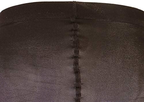 Truform 15-20 mmHg Compression Pantyhose, Sheer 20 Denier Women's Shaping Tights, Black, Tall