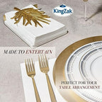 400 White Dinner Napkins 2-Ply - Eight Fold - 16.5"X15" - Dinner Napkins Disposable, Guest Bathroom Essentials, Perfect For Wedding, Bridal Shower Napkins And Party, Napkins Bulk