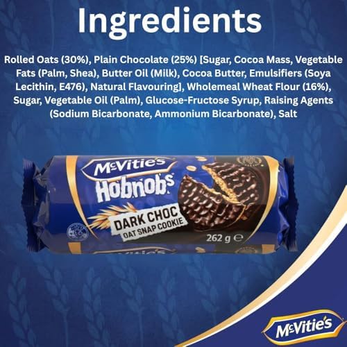 Mcvitie's Dark Chocolate Hobnobs 262g - Pack of 6