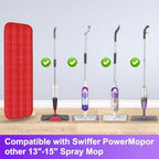 TreeLen 3 Packs Microfiber Mop Pads Spray Mop Replacement Heads Wet/Dry Floor Cleaning Refill Mop Pads Compatible with Rubbermaid Reveal,Swiffer PowerMop Refill,Libman