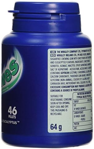 Wrigley's Airwaves Menthol And Eucalyptus Bottle, 64 g