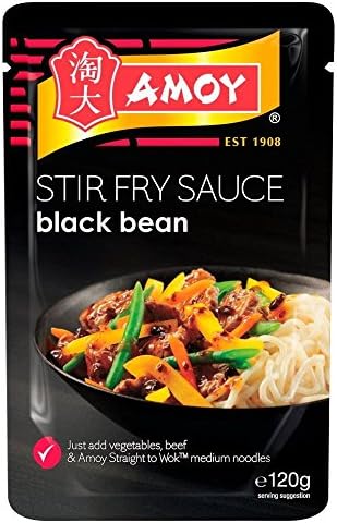 Amoy Straight to Wok Aromatic Black Bean Stir Fry Sauce (120g) - Pack of 2