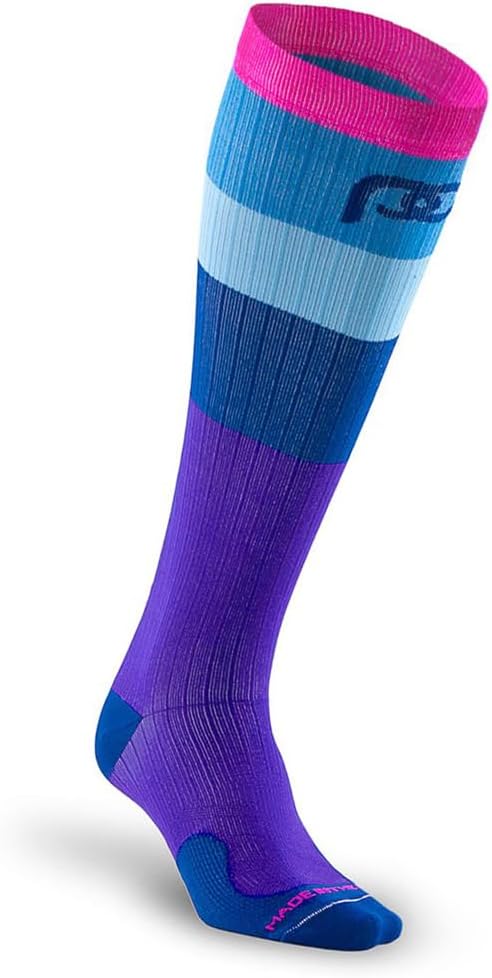 PRO Compression Running Marathon Socks - Calf-Length Travel and Sports Compression Socks for Foot and Ankle Support, Unisex