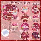 36PCS Edible Be My Valentine Cupcake Toppers Wafer Paper I Love You Cupcake Picks Happy Valentine’s Day Cake Decor for Valentine's Day Theme Wedding Party Supplies