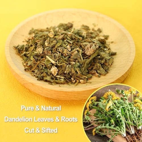 FullChea - Dandelion Leaf & Root Tea bags, 50 Teabags, 2g/bag - Natural Dandelion Herbal Tea for Liver & Kidney Health - Non-GMO - Caffeine-free - Support Digestion & Boost Immune System