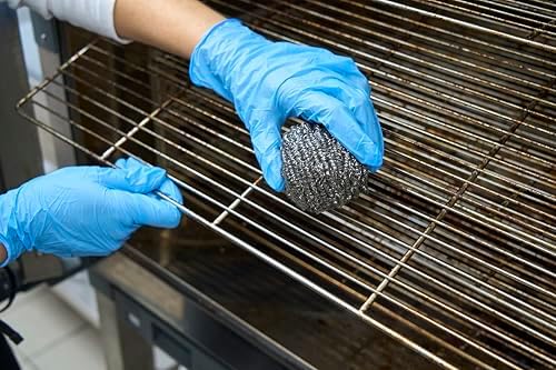 Spontex Specialist Stainless Steel Scourers | XL | Tough Metal Scourers for Professional Washing Up, Grease Removal and Dish Scrubbing | 6 Pack