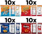 Frito-Lay Doritos & Cheetos Mix Variety Pack, 2.42 Pounds, (Pack of 40)