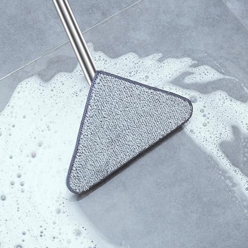 Triangle Mop Replacement Pads, 6pcs 360° Rotatable Microfiber Mops Heads, Adjustable Cleaning Mop Replacement Heads for Wall Ceiling Window Cleaning