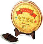 Cha Wu-[B] JinYaGongTing Ripe Pu erh Tea,12.5oz,YunNan Chinese Shu Pu'er Tea Cake