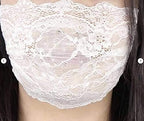 MJoffee Brand Lace Face Mask, Elegant and Breathable face Cover, Reusable and Washable 1pc