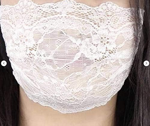 MJoffee Brand Lace Face Mask, Elegant and Breathable face Cover, Reusable and Washable 1pc