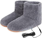 ITODA USB Heating Booties Electric Heated Foot Warmers Slippers Office Home Under Desk Watching TV Warmth Bed Sleeping Travel Unisex Shoes for Men and Women