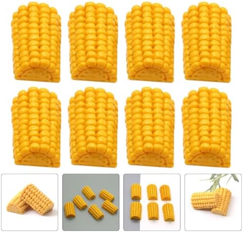DOITOOL 40 Pcs Fake Mini Corn on the Cob DIY Phone Case Charms Micro Landscape Adornments for Handmade Phone Covers Crafting Photo Props