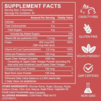 NIFEISHI Apple Cider Vinegar Gummies, (1000mg) Apple Cider Vinegar with Mother, (90Count) ACV Gummies w/Vitamin B6 & B12, Folic Acid, Vegan, Non-GMO, Gluten- & Gelatin-Free