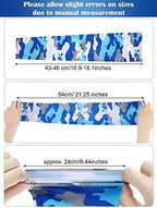 9 Pairs Unisex UV Protection Sleeves Arm Cooling Ice Silk Arm Cover Sleeves (Camouflage, Black)