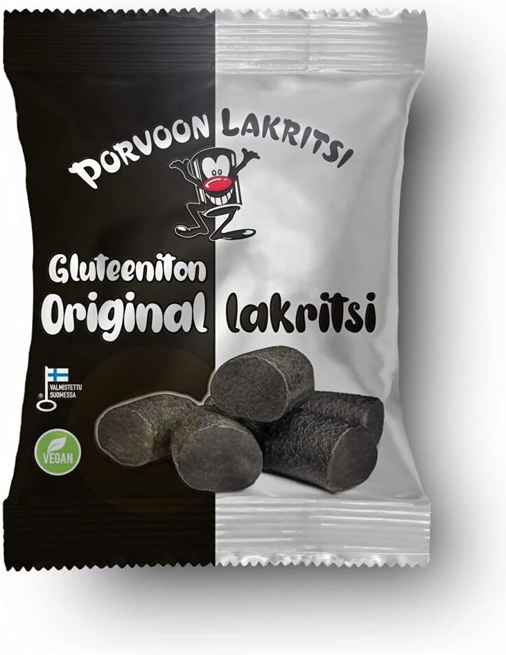 2x150g Porvoon Lakritsi liquorice glutenfree and vegan candy bags