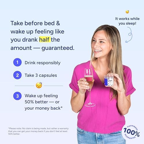 Cheers Restore | Supplement with DHM + L-Cysteine | Feel Better After Drinking & Support Your Liver | 12 Doses | Dihydromyricetin, Cysteine, Prickly Pear, B-Vitamins, Ginger