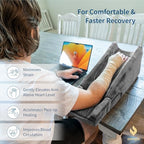 Zomaple Arm Elevation Pillow for Post Surgery – Adjustable Arm Support Pillow with Gel Memory Foam & Hot/Cold Pack – Couch Rest Pillow for Bed, Carpal Tunnel, Wrist & Elbow Recovery, Help Reduce Pain