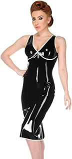 Natural Latex Clothing Latex Skirt Women's Skirt Dress Skirt Purple Sexy Tight Custom,Black,X-Small