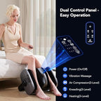 EaseZen Foot Massager with Heat & Vibration, Shiatsu Foot and Calf Massager for Pain Relief, Deep Tissue Kneading-Massage Feet, Leg, Calf, Ankle, Arms