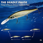 TRUSCEND Swimmax Fishing Lure with BKK Hook – Easy Catch: Wiggling, Vibrating, Rattling with Noise, Heavy-Duty Dyneema Fiber Joint, Jointed Swimbait for Bass, Trout, Crappie – Ideal for Family Fishing